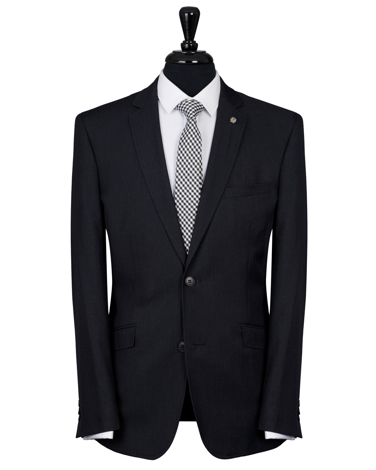 Christian Brookes Charcoal Lounge Suit - Hire or Buy - Black Jacket Suiting