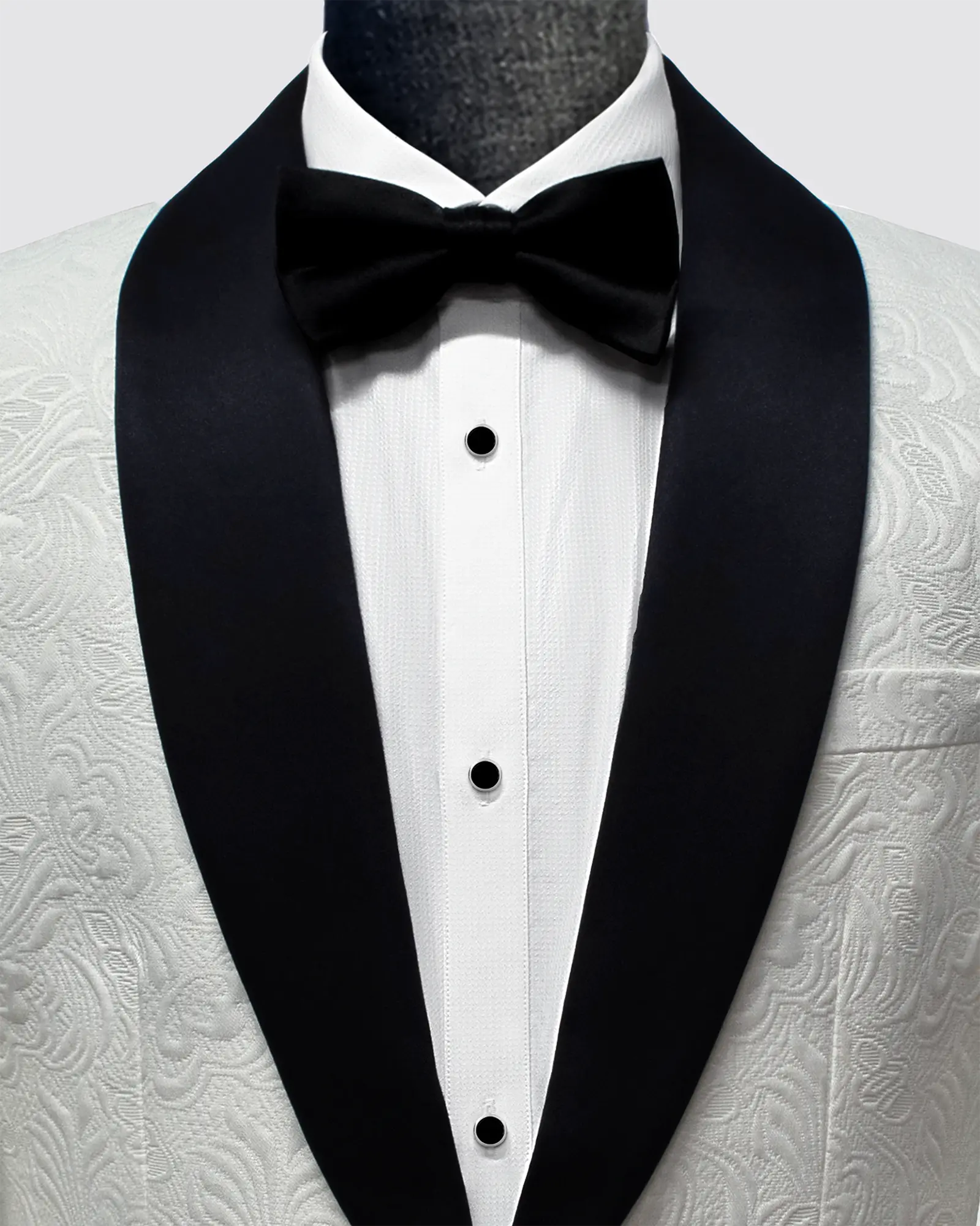 BV Ivory Paisley Shawl Lapel Tuxedo - Image 3