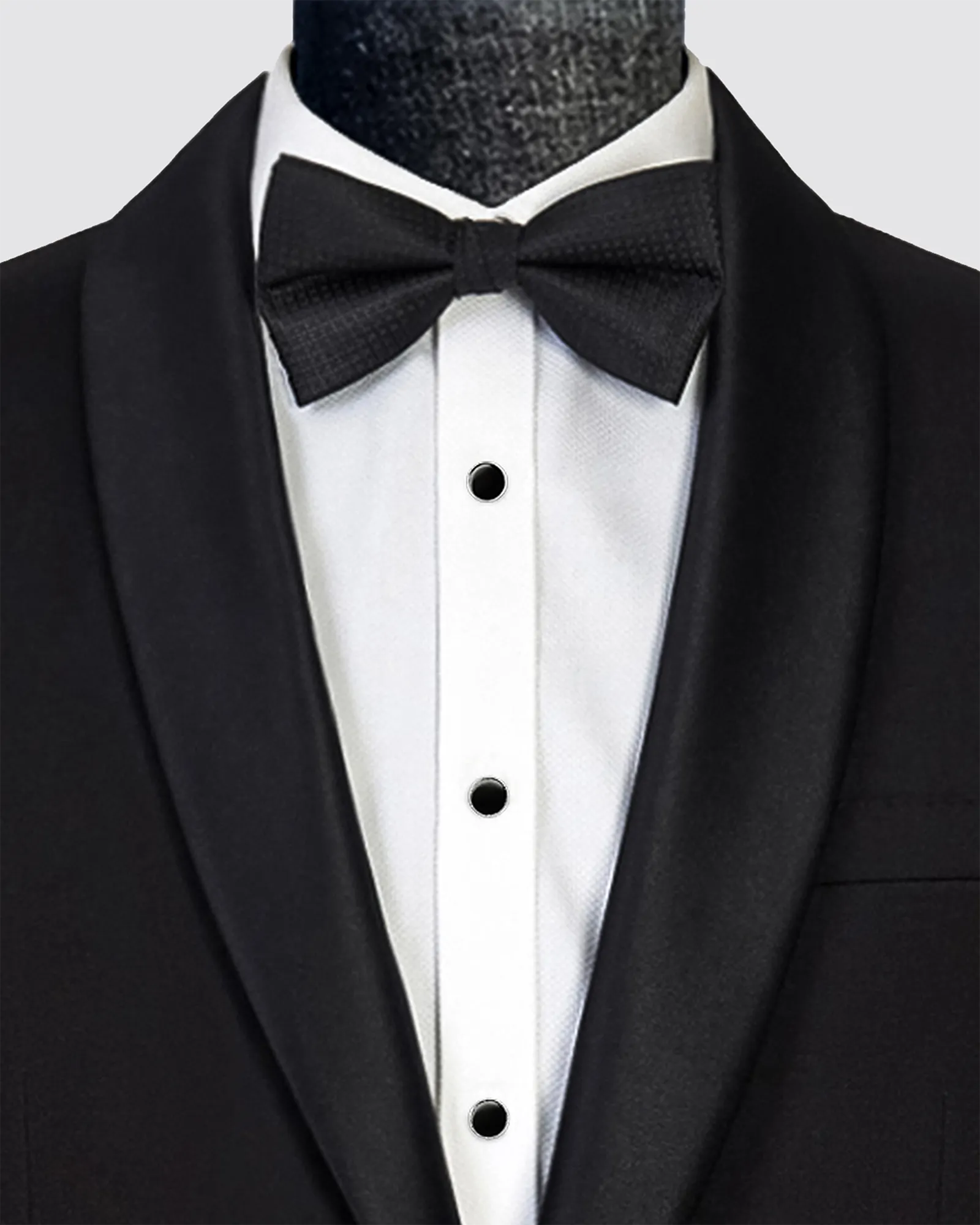 GIBS Black Shawl Lapel Tuxedo - Image 3
