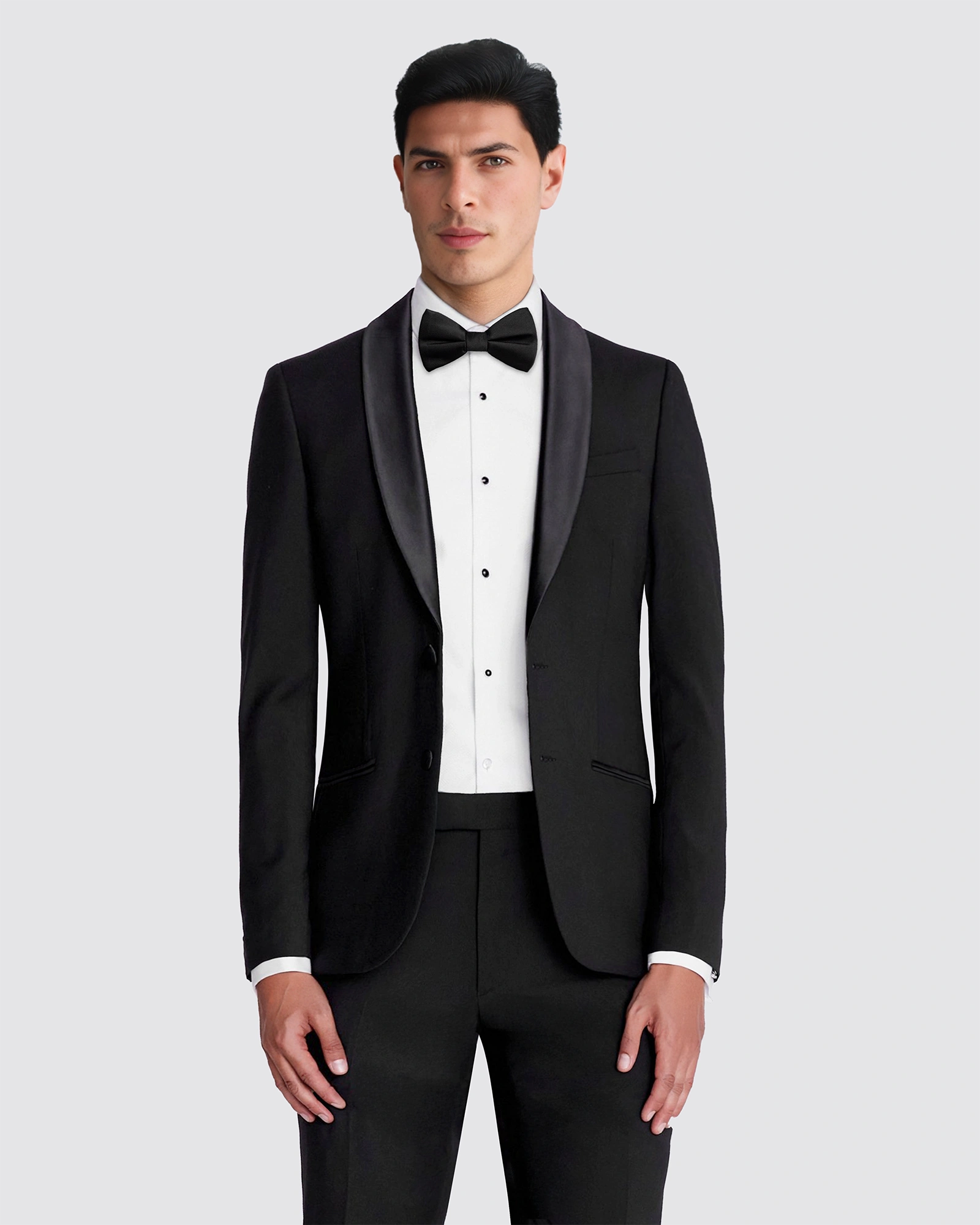 GIBS Black Shawl Lapel Tuxedo - Image 2