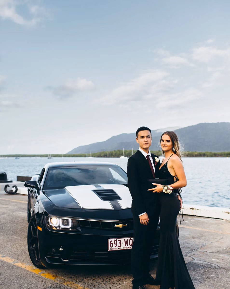 Couple with car