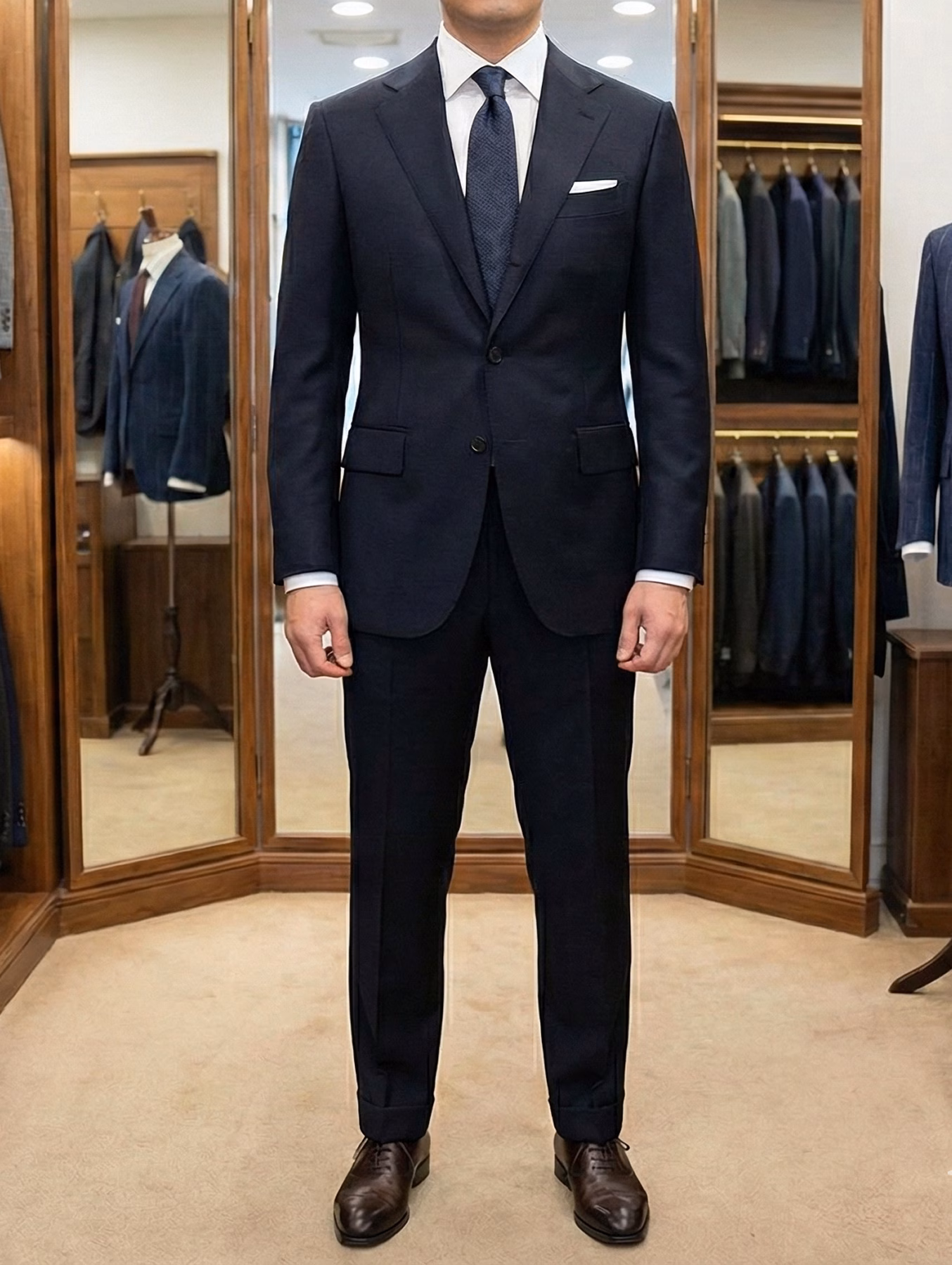 Front After of Suit After Fitting by Black Jacket Suiting in Brisbane