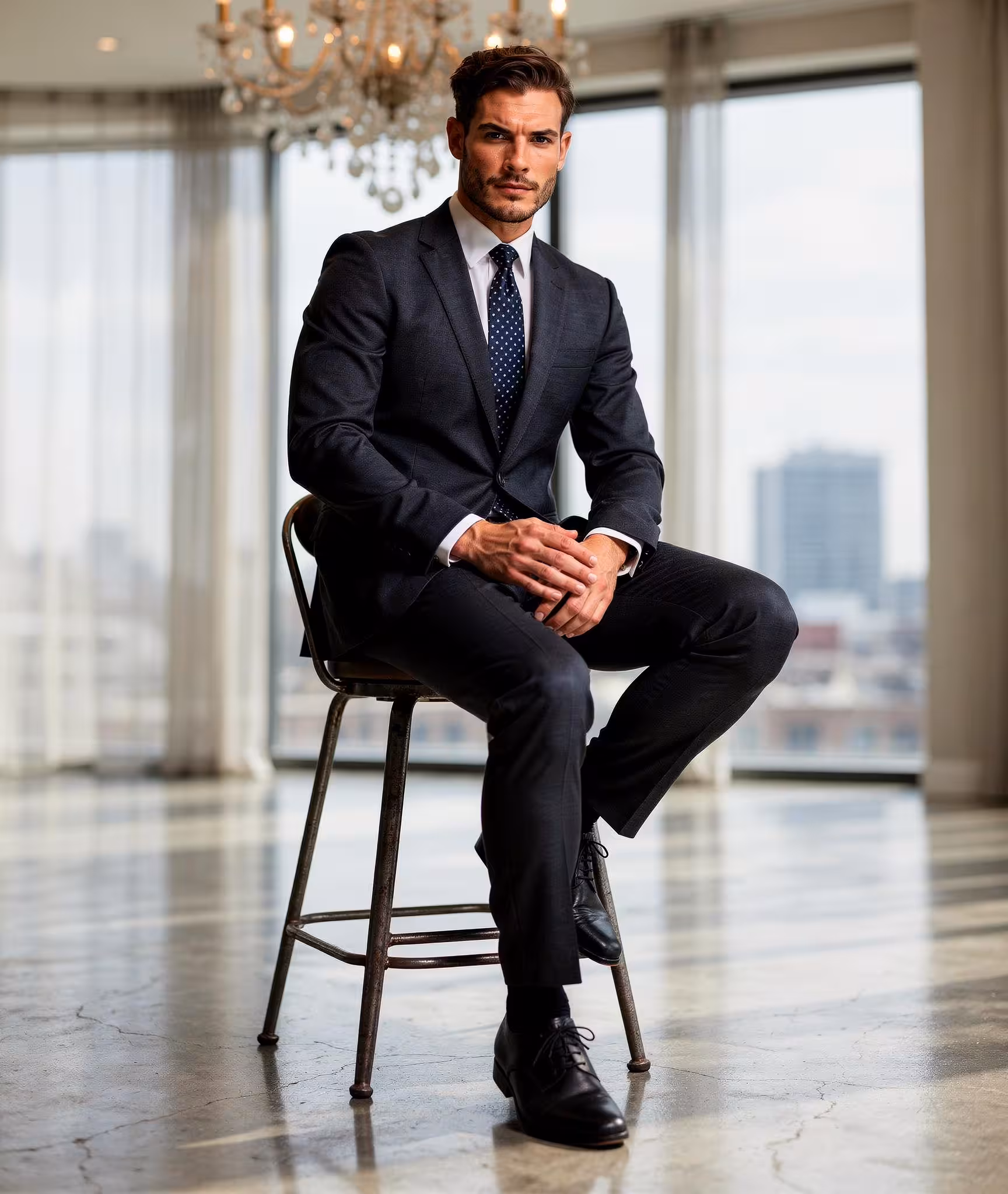 SR C2 Navy Lounge Suit_Sitting_01