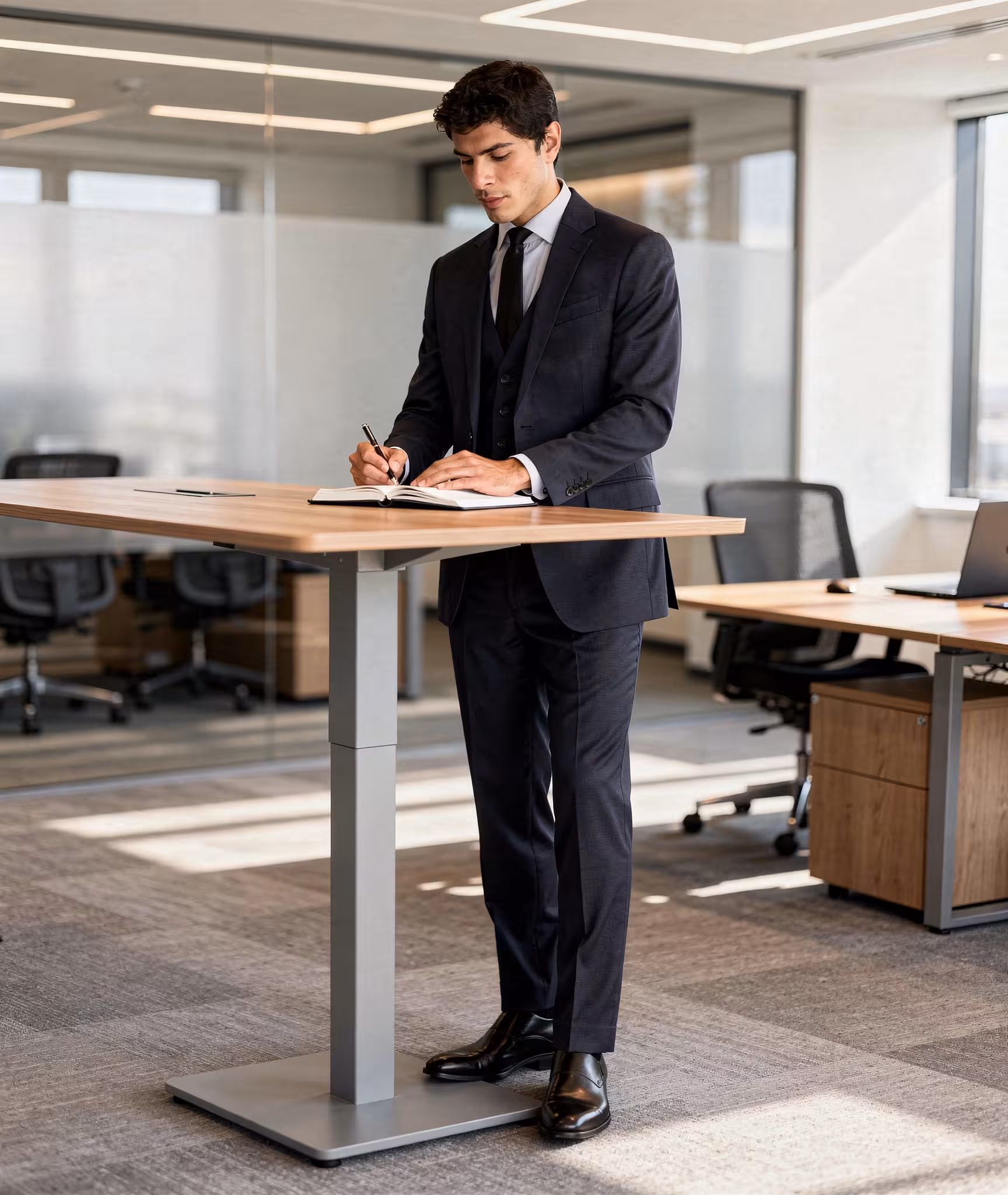 SR D7 Navy Lounge Suit_Office