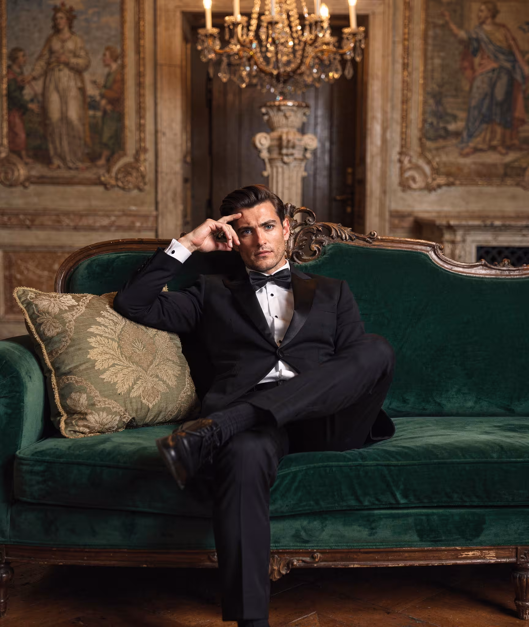 SR D9 Black Peak Lapel Tuxedo_Wedding_08