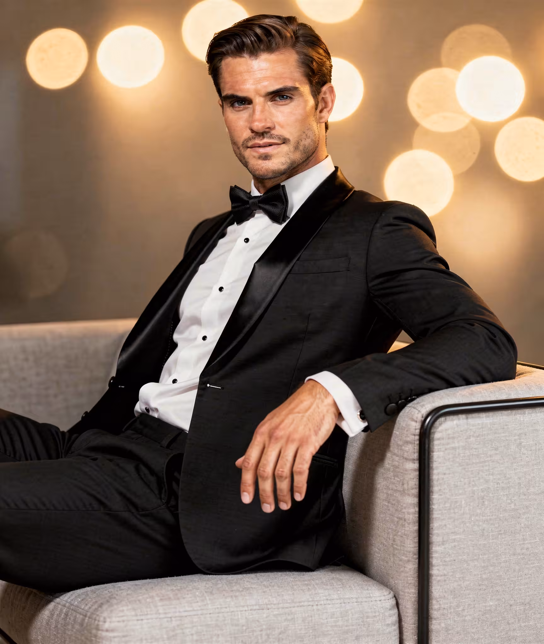 SR D9 Black Shawl Lapel Tuxedo_Sitting_02