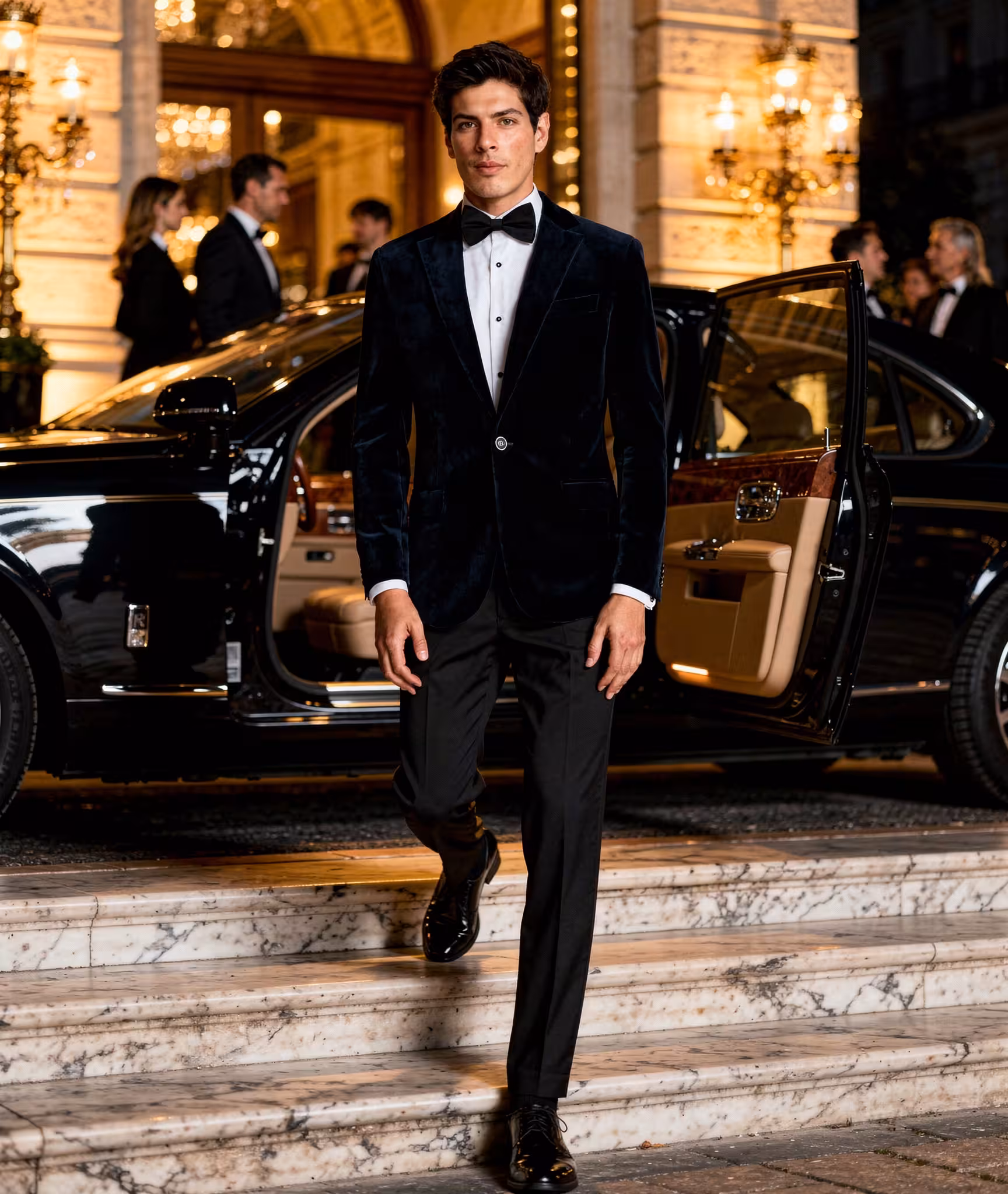 SR JV2 Navy Velvet Jacket_SideView