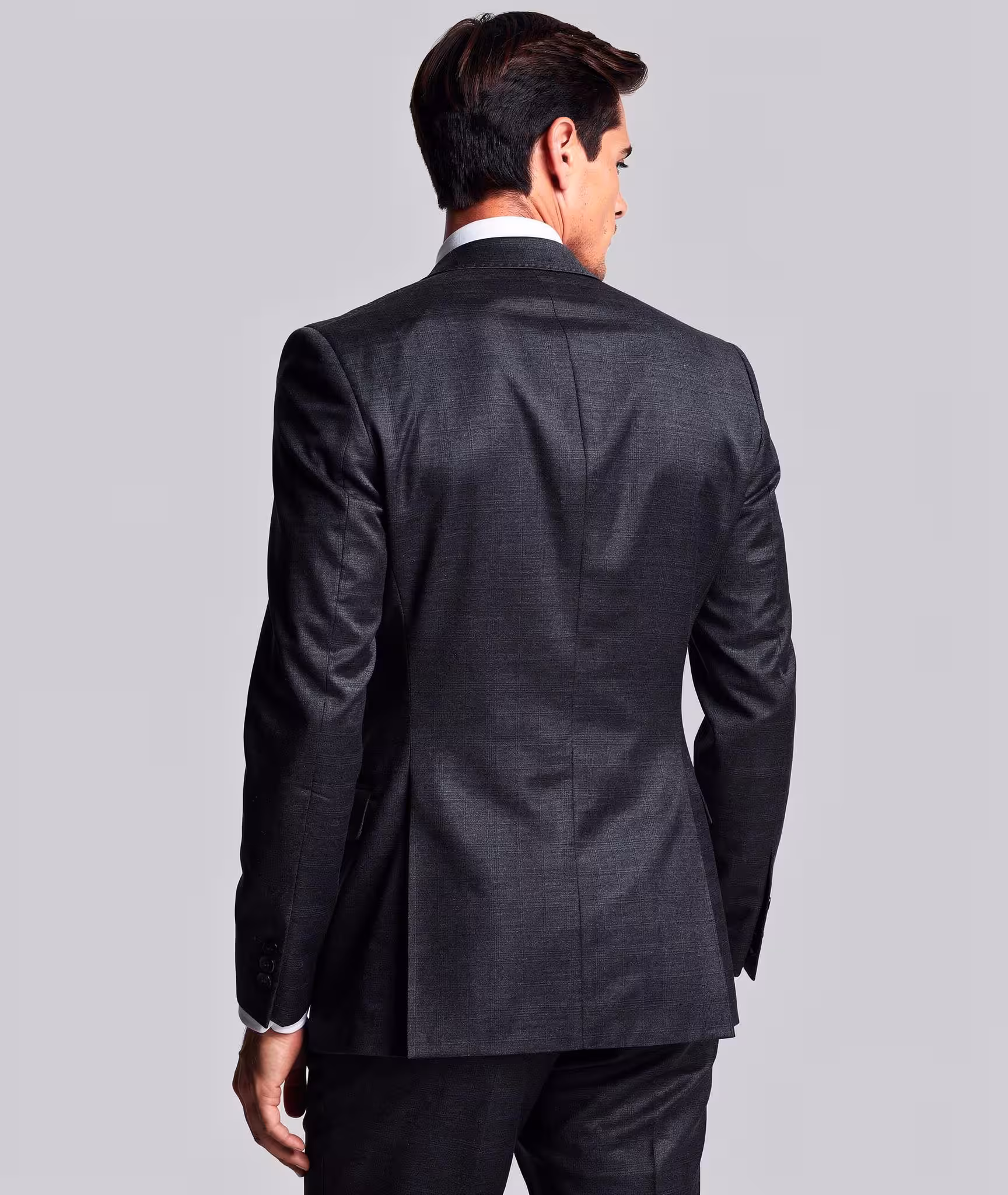 SR SSC2 Navy Windowpane Lounge Suit_BackView