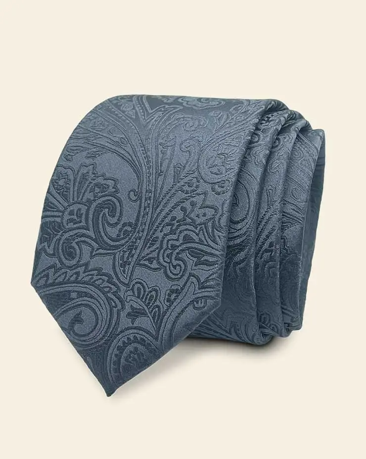 Black embroidery tie - Jacket Suiting in Brisbane